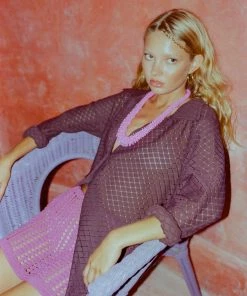 Mais X Frida All Products Golden Lilian Midi Hoops