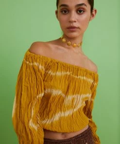 Mais X Frida Yellow Tie Dye Top