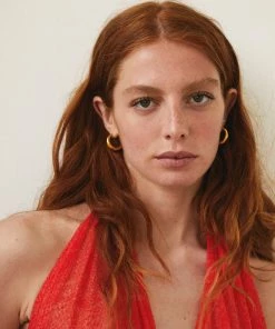 Mais X Frida All Products Golden Lilian Mini Hoops