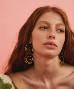 Mais X Frida Gold Spiral Earrings All Products