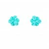 Mais X Frida All Products Turquoise Hibiscus Earrings