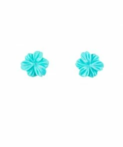 Mais X Frida All Products Turquoise Hibiscus Earrings