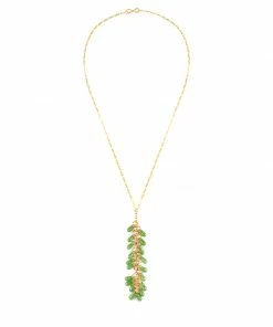 Mais X Frida All Products Lime Crystal Necklaces