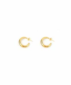 Mais X Frida All Products Golden Lilian Mini Hoops