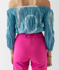 Mais X Frida Blue Tie Dye Top All Products