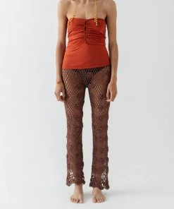 Mais X Frida New In Brown Shell Pants