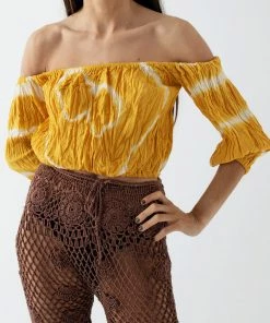 Mais X Frida Yellow Tie Dye Top