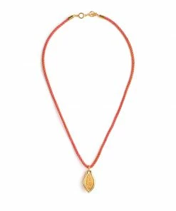 Mais X Frida Papaya Robe Necklace All Products