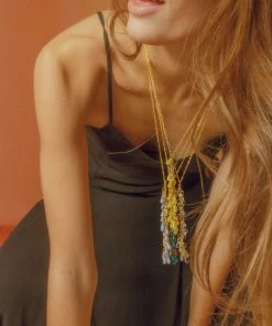 Mais X Frida Yellow Crystal Necklaces All Products