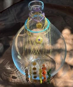 Mais X Frida All Products Green Crystal Necklaces