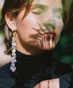 Mais X Frida All Products Crystal Blue Single Earring