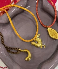 Mais X Frida Papaya Robe Necklace All Products