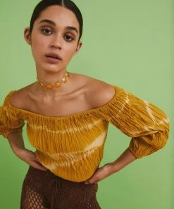 Mais X Frida Yellow Tie Dye Top