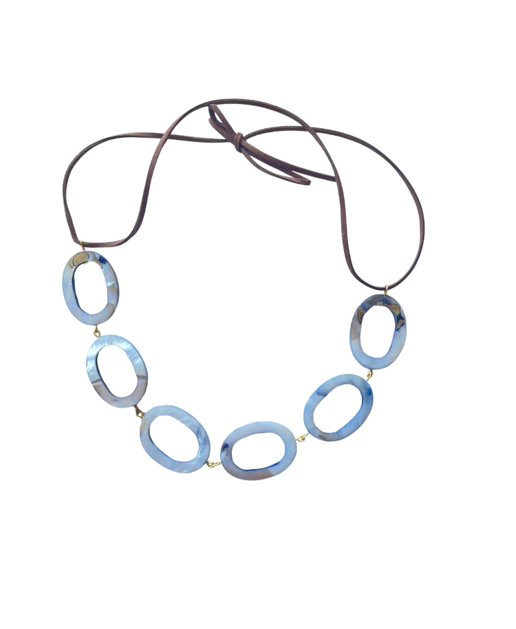 Mais X Frida Blue Yang Choker Circles All Products 1 Mais X Frida Blue Yang Choker Circles All Products